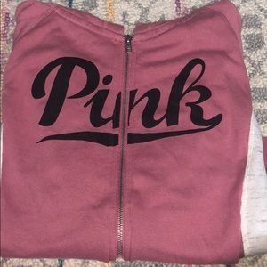 PINK zip-up hoodie